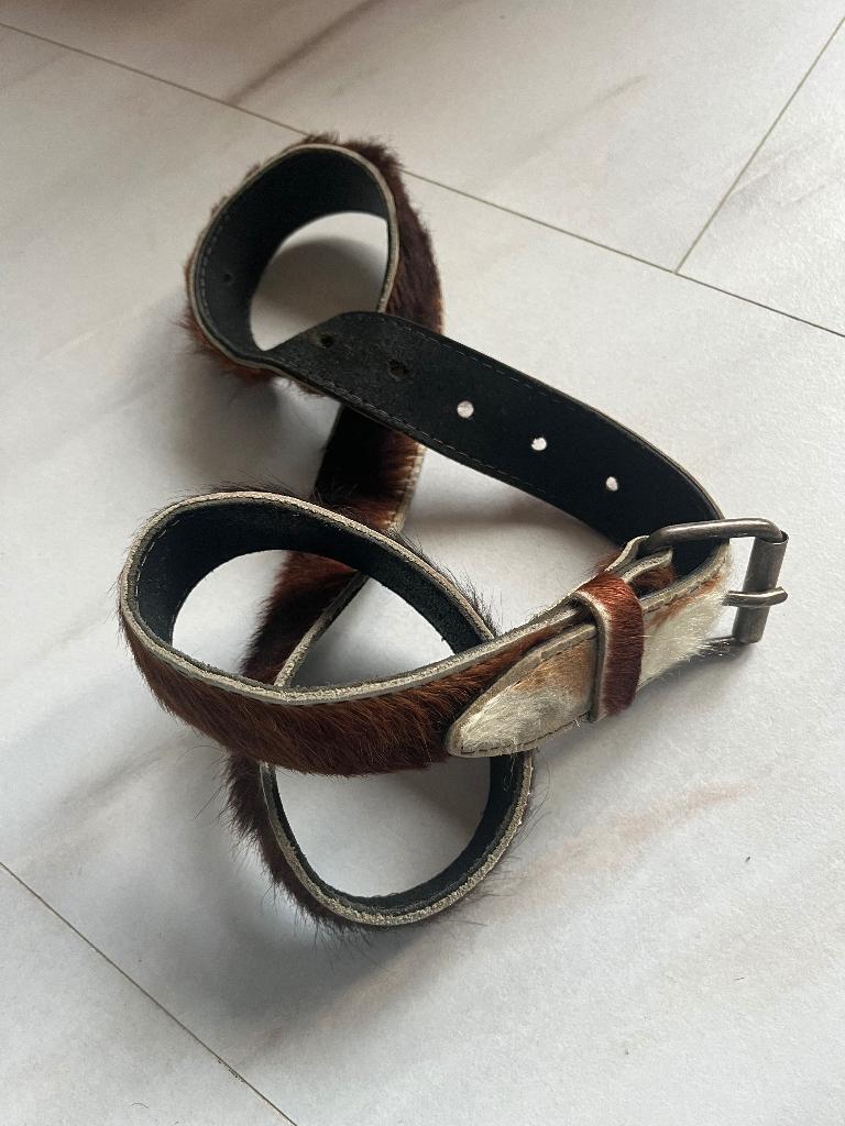 Vintage riem, Kleding | Dames, Riemen en Ceinturen, Bruin, Echt leder, Heupriem, Ophalen of Verzenden