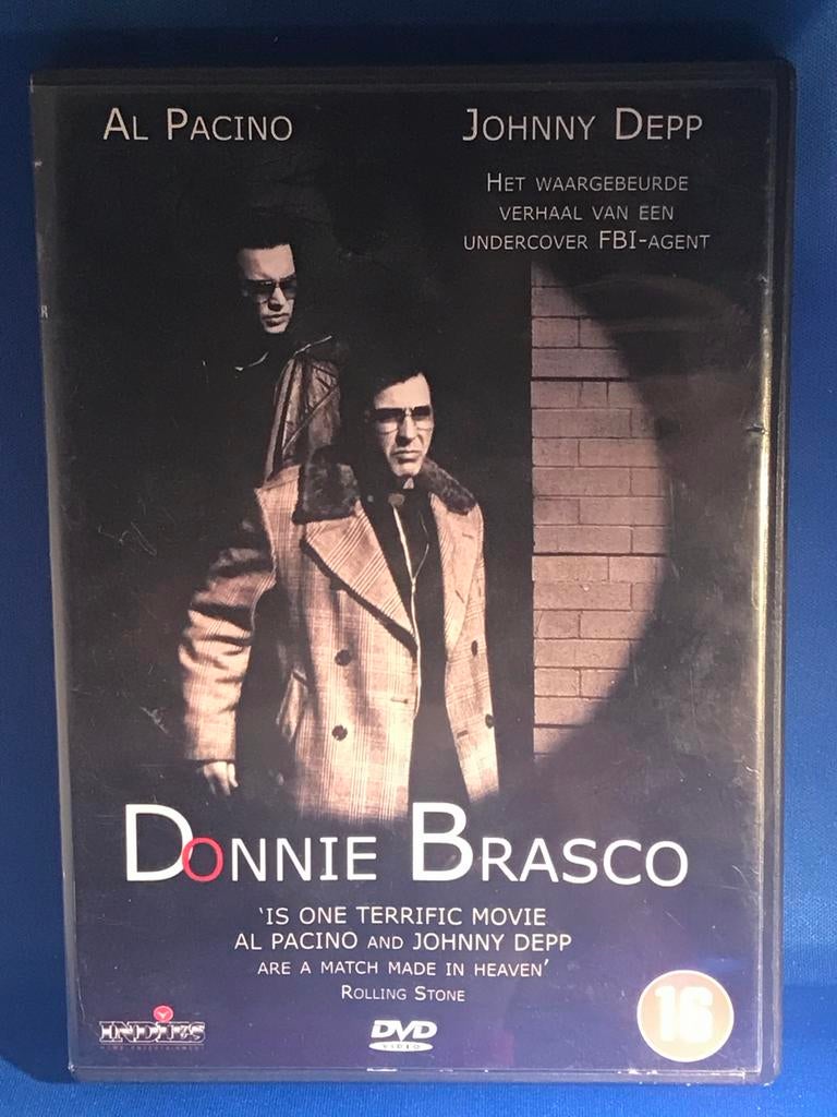Donnie Brasco DVD - Al Pacino, Johnny Depp, Vanaf 16 jaar, Ophalen, Gebruikt, Waargebeurd drama