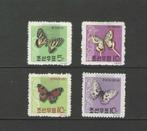Noord Korea 380-383 insect vlinders serie 1962 serie plakker, Verzenden, Postfris, Dier of Natuur