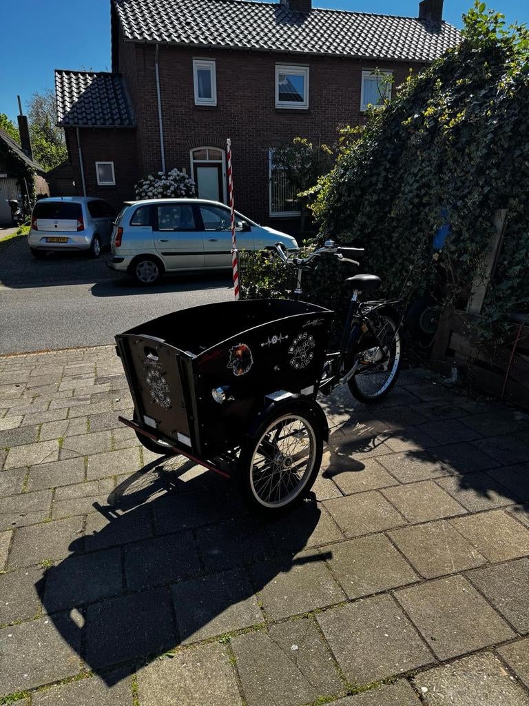Bakfiets dog // fietsfabriek unieke uitvoering, Ophalen, Zo goed als nieuw, Goederen, Huif