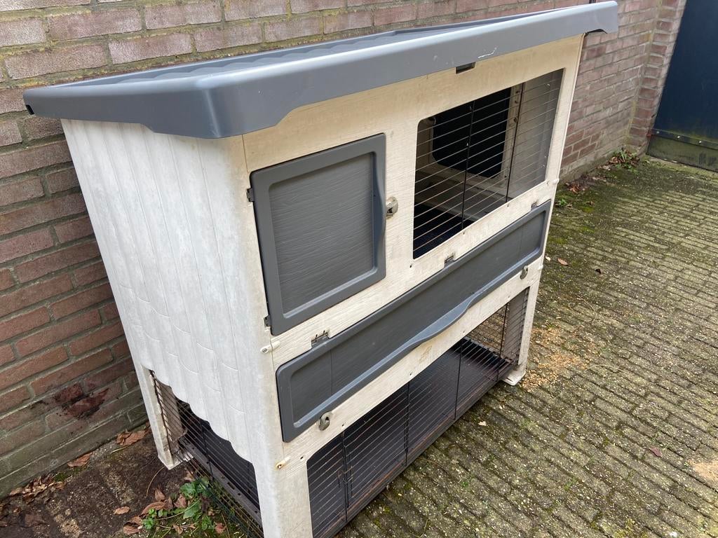 Ferplast konijnenhok 120 cm, Dieren en Toebehoren, Ophalen, 110 cm of meer, Zo goed als nieuw, 90 cm of meer