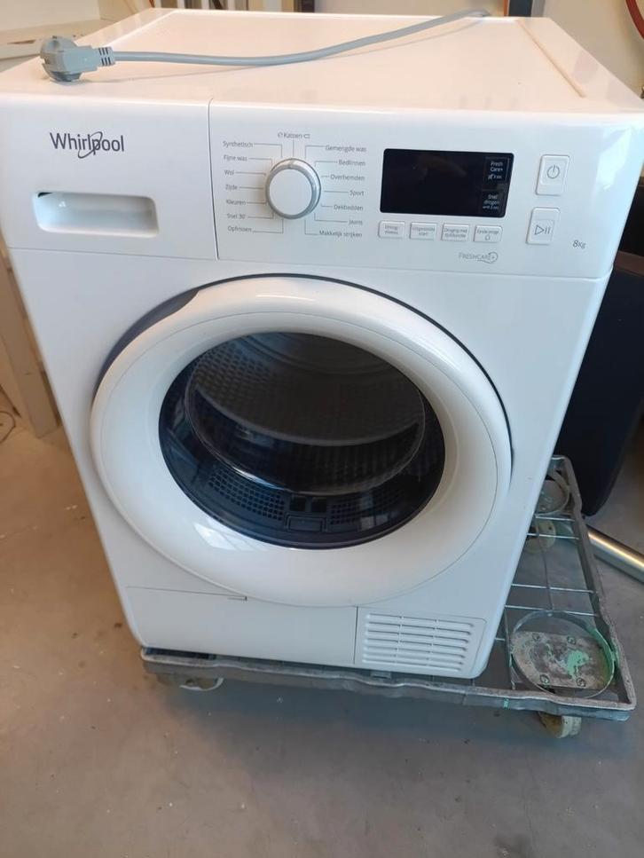 Whirlpool FreshCare+ condensdroger 8kg, Witgoed en Apparatuur, Wasdrogers, Zo goed als nieuw, Condens, Voorlader, 8 tot 10 kg
