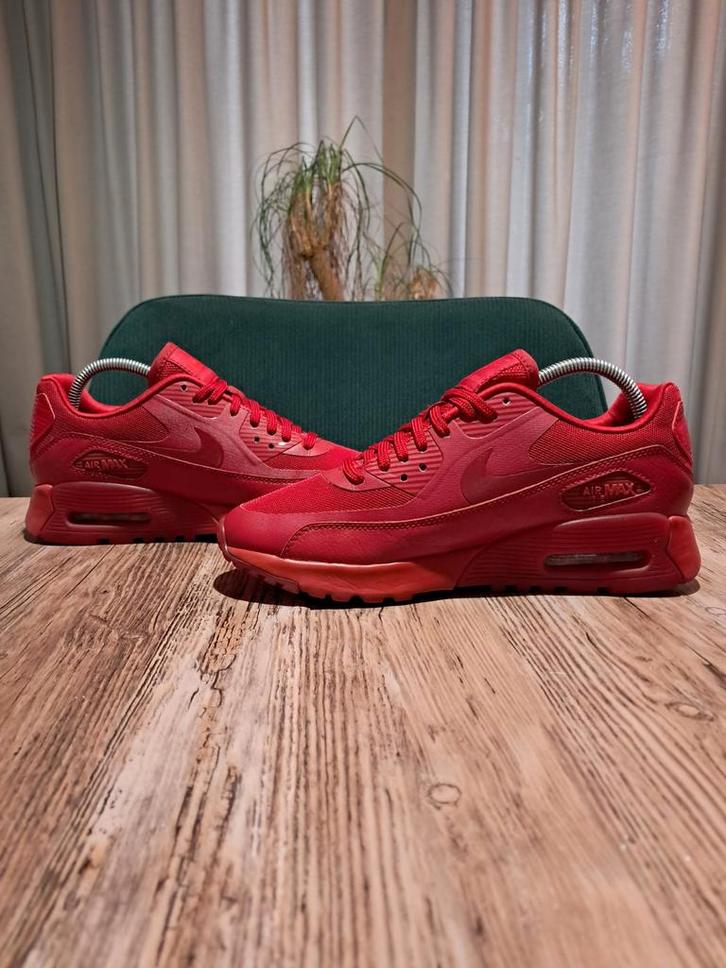 Nike Air Max 90 Ultra Essential 'Double Red' Size 37,5, Kleding | Dames, Schoenen, Zo goed als nieuw, Sneakers of Gympen, Rood