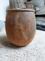 Bolle buitenpot roest oranje - Stevige plantenbak, Steen, Gebruikt, Minder dan 30 cm, Minder dan 60 cm