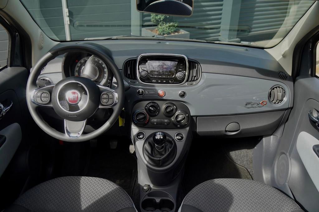 Fiat 500 C 1.2 Popstar AIRCO LM VELGEN NARDO GREY, Auto's, Fiat, Stof, Gebruikt, 4 cilinders, Cabriolet