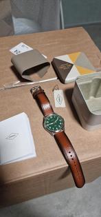 Fossil FS5925 Dayliner Horloge nieuw en compleet, Overige merken, Leer, Staal, Polshorloge