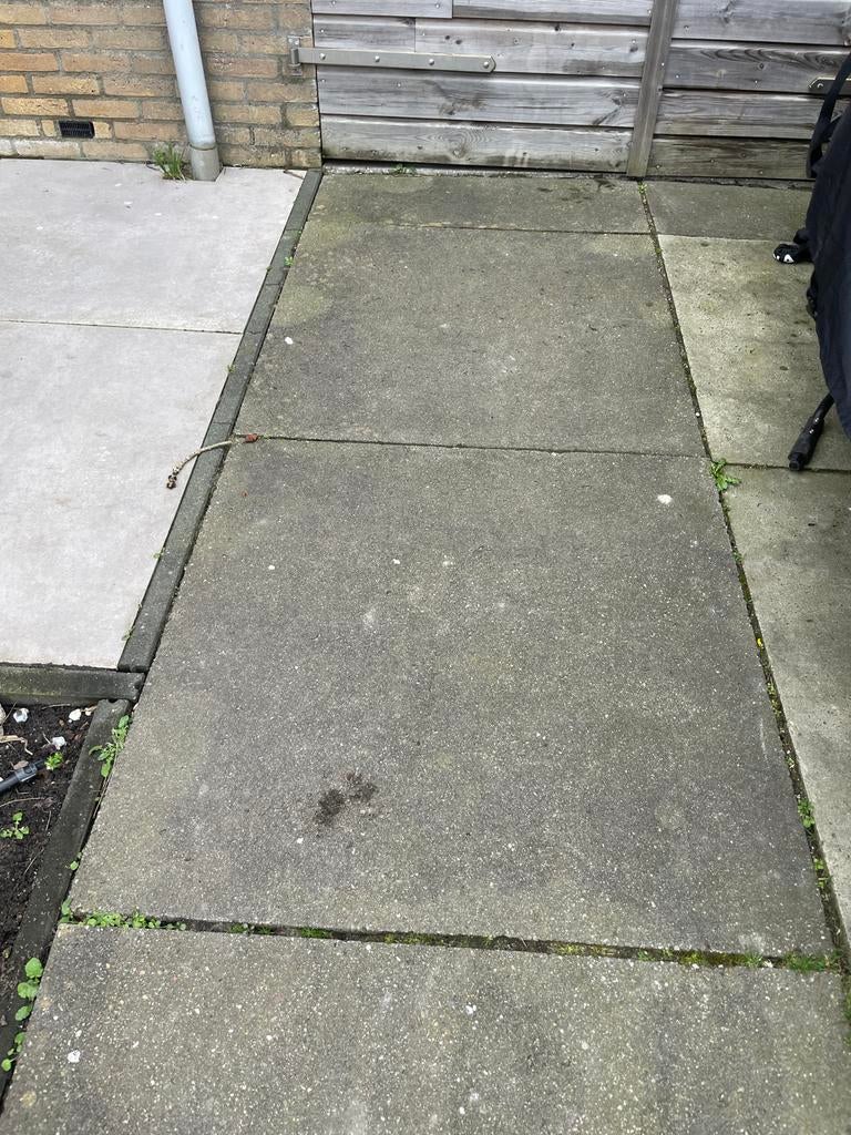 16 betonnen tegels 1x1m - Zelf ophalen, Tuin en Terras, Ophalen, Gebruikt, 10 m² of meer, Beton