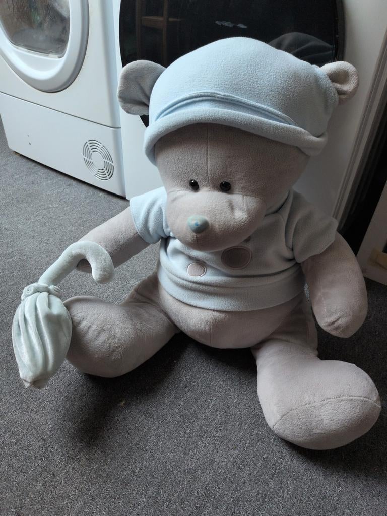 Grote knuffelbeer - 58cm hoog, 57cm breed, Ophalen, Zo goed als nieuw, Beer