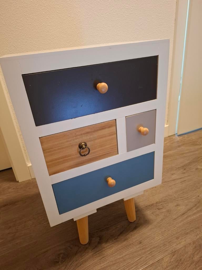 Nachtkastje, Huis en Inrichting, Kasten | Ladekasten, Ophalen, 1 of 2 laden, 50 tot 100 cm, Zo goed als nieuw