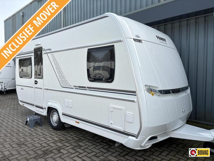 Fendt Bianco Activ 445 SFB Mover/Luifel, Caravans en Kamperen, Caravans, Bedrijf, tot en met 4, 1250 - 1500 kg, Rondzit, Fendt