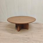 OPRUIMING: Massief Eiken Salontafel - Hazelnut - D88 x H35cm, Ophalen, 50 tot 100 cm, Nieuw, 50 tot 100 cm
