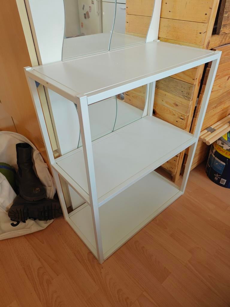 Enhet Ikea. Wit, met zwart extra plank inleg., Ophalen, Wit, 50 tot 100 cm, Minder dan 100 cm