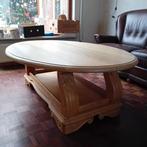 Prachtige massief houten salontafel, Huis en Inrichting, Tafels | Bijzettafels, Ophalen, Zo goed als nieuw, Ovaal