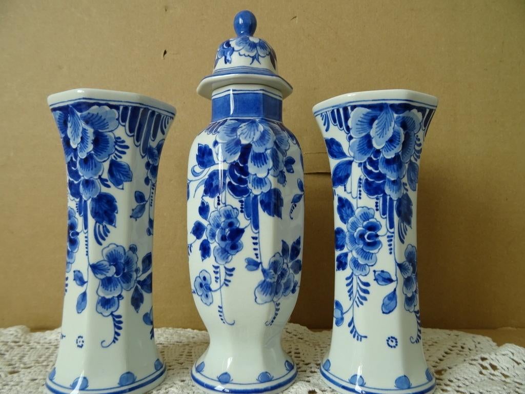 Curiosa vintage kaststel Porceleyne fles kaststel klein 19cm