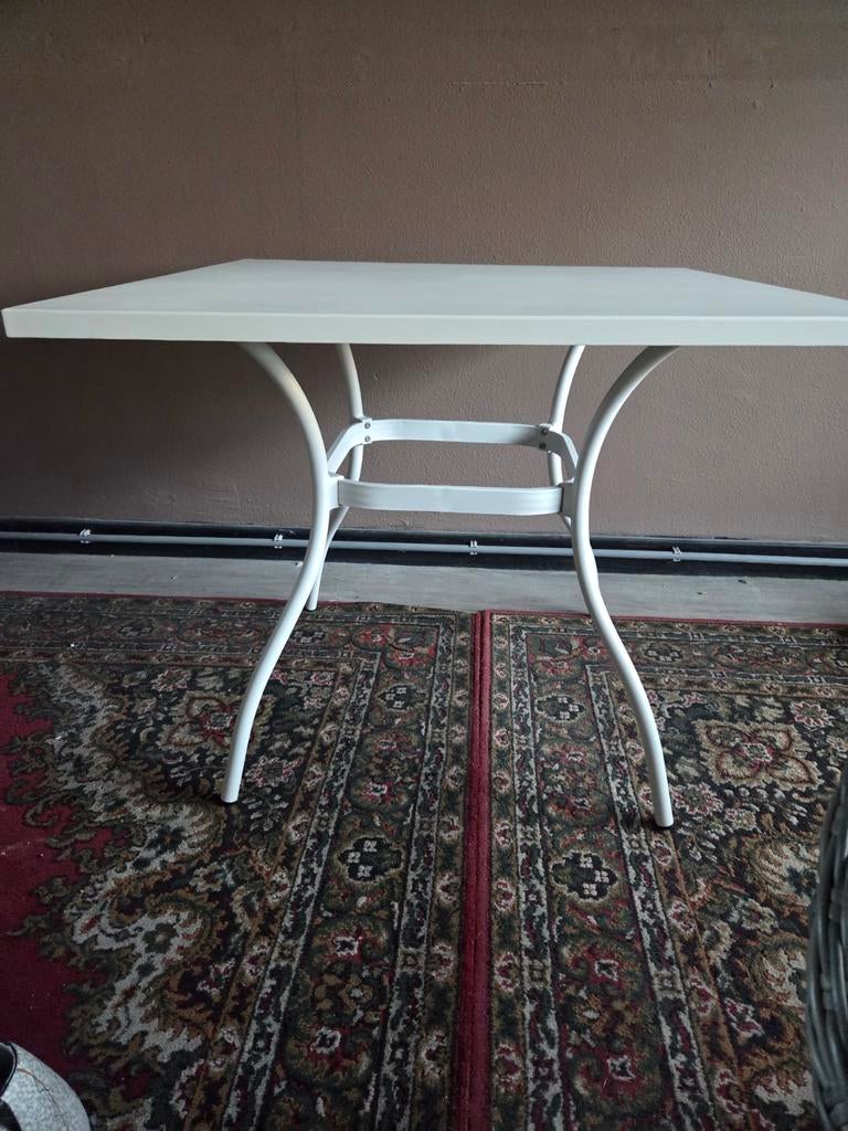 senS Line Terras Tafel Wit 90x90 cm - Nieuw in Doos, 50 tot 100 cm, Vierkant, Nieuw, Ophalen of Verzenden