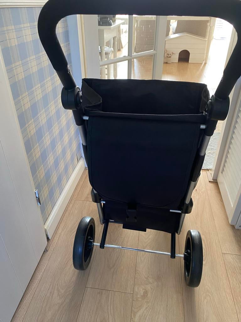 Zwarte nieuwe boodschappentrolley, Ophalen, 30 cm of meer, Zwart, Nieuw