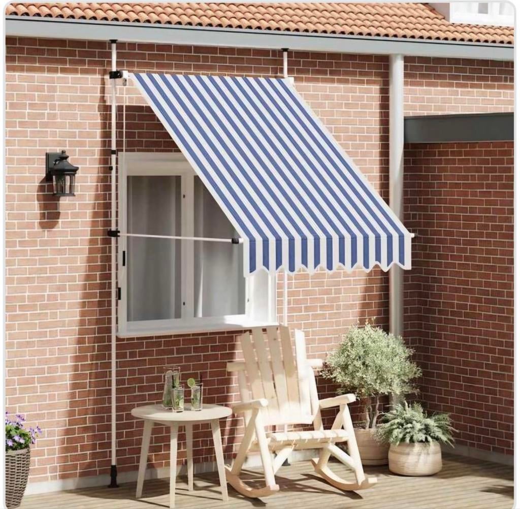 Klem-zonnescherm balkon - breed 140 cm, twee voor 50 €, Tuin en Terras, Ophalen, Nieuw