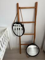 Teakhouten decoratie trap met ronde spiegels, Ophalen, Gebruikt, Rond, 150 tot 200 cm