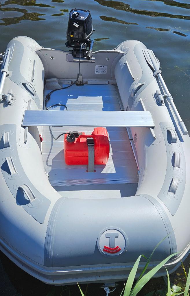 Rubberboot Talamex Highline + Tohatsu 4Pk, Aluminium, Zo goed als nieuw, Benzine, Minder dan 70 pk