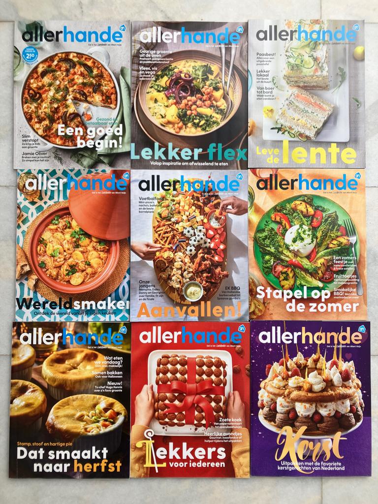 Kookblad Allerhande 2021 -  9 Nummers, Ophalen of Verzenden, Zo goed als nieuw