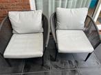 2 loungestoelen, Ophalen, Zo goed als nieuw, Aluminium