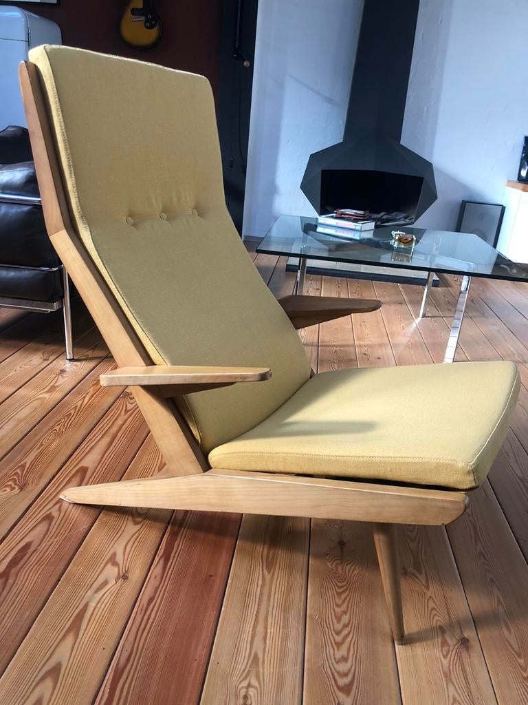 Koene Oberman Gelderland design vintage stoel fauteuil 50 60, Huis en Inrichting, Fauteuils, Ophalen, Zo goed als nieuw, 50 tot 75 cm