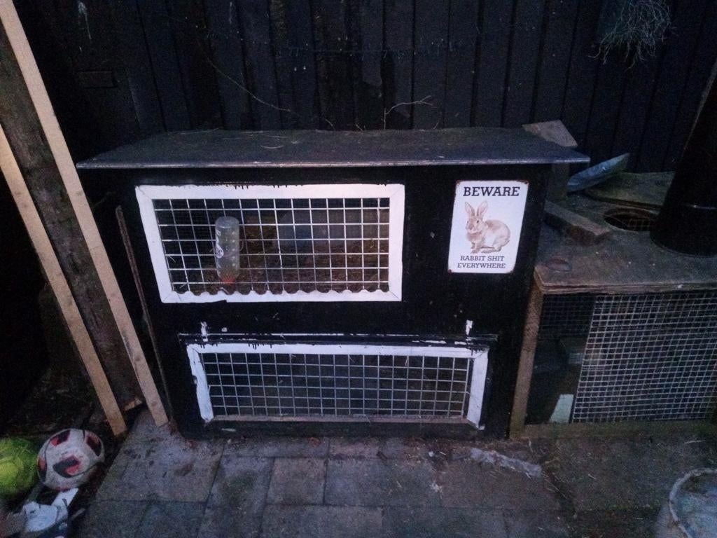 Konijnenhok met ren, Dieren en Toebehoren, Ophalen, 90 cm of meer, Konijn, Hok