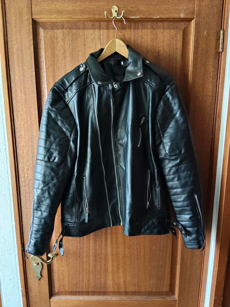PU leren jas XL en XXL, Ophalen of Verzenden, Nieuw, Maat 56/58 (XL), Zwart