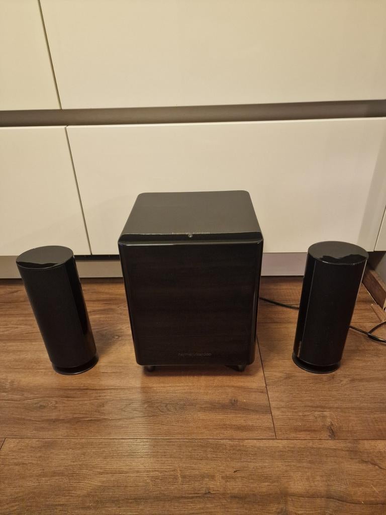 Harman/Kardon subwoofer met satellietspeakers 2.1 speakerset, Gebruikt, 2.1-systeem, 70 watt of meer, Ophalen