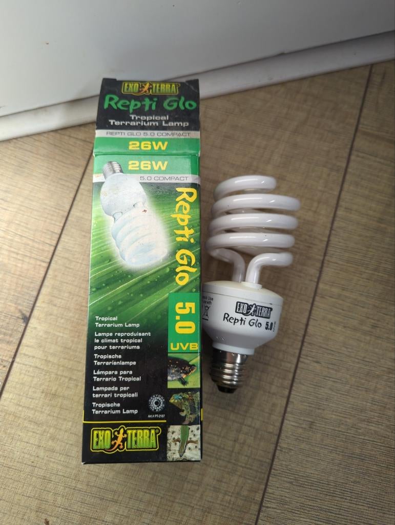 exo terra Repti glo 5.0 uvb lamp ongebruikt, Ophalen of Verzenden, Nieuw, Verlichting