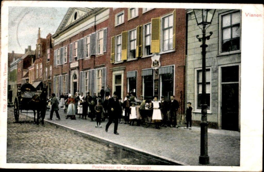 vianen, kvr4-1604, Verzamelen, Ansichtkaarten | Nederland, Verzenden, 1920 tot 1940, Gelopen, Utrecht