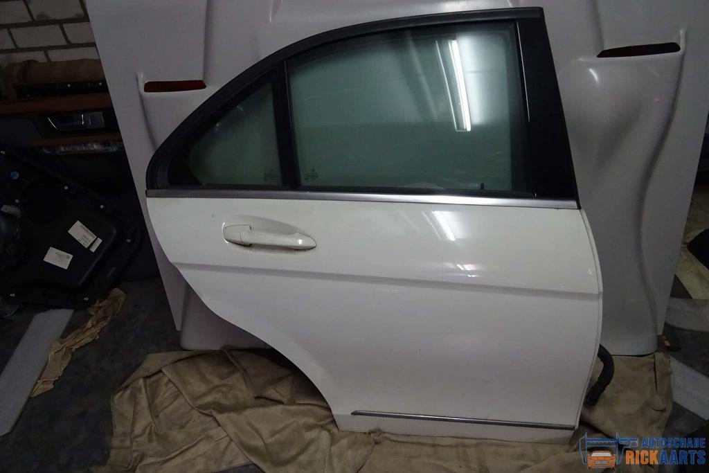 mercedes benz c w 204 deur / portier wit  rechts achter, Ophalen, Gebruikt, -, Deur