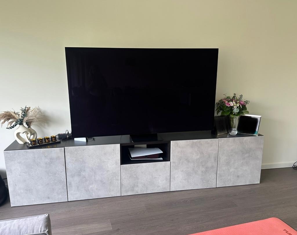 TV Stand, Ophalen, Zo goed als nieuw, 200 cm of meer, Minder dan 100 cm