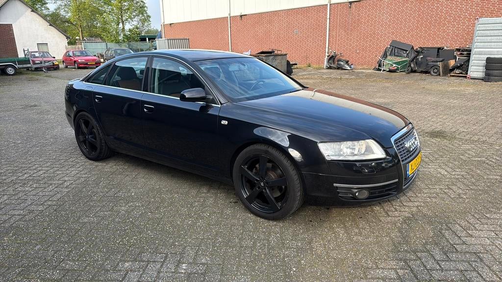 Audi A6 3.2 FSI 188KW Quattro 2007 Zwart, Zwart, Stoelverwarming, Zwart, Leder