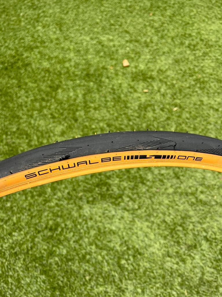 Schwalbe one 25mm tan wall, Ophalen of Verzenden, Zo goed als nieuw