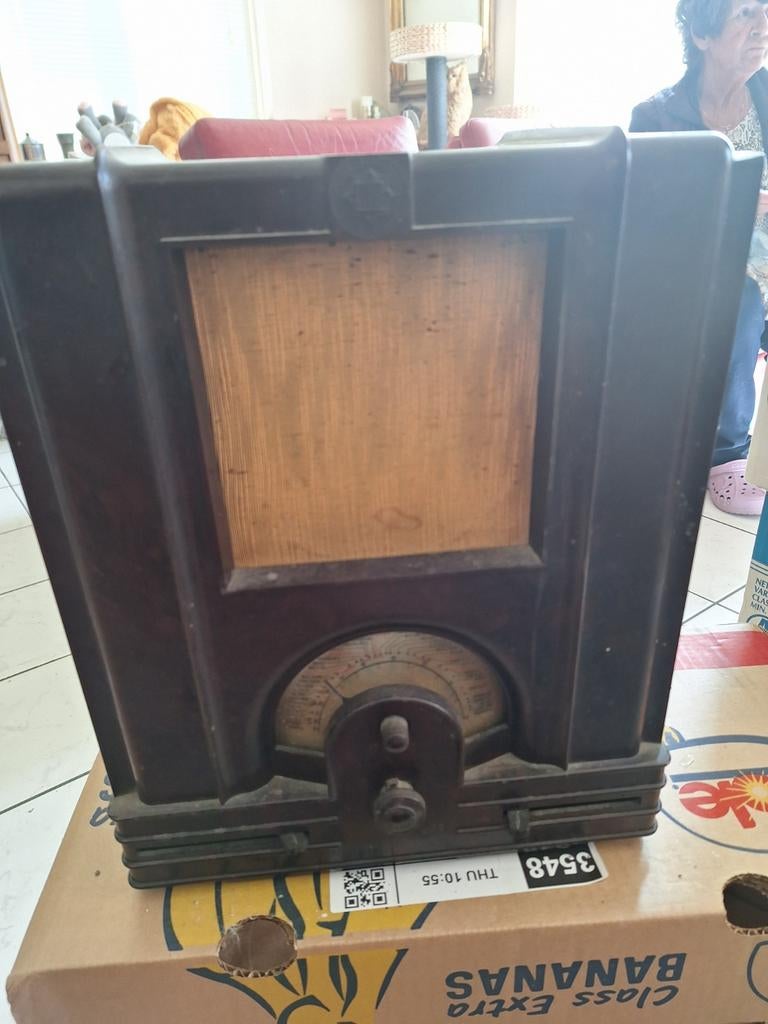 Bakelieten radio Telefunken Koncert Trial jaren '30, Audio, Tv en Foto, Radio's, Ophalen of Verzenden