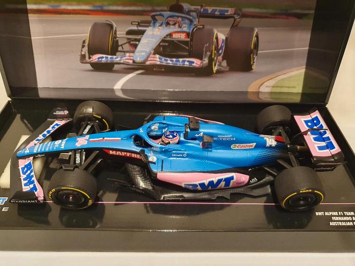 Fernando Alonso Alpine F1 Team A522 Australian GP 2022 1:18, Hobby en Vrije tijd, Modelauto's | 1:18, Nieuw, Auto, MiniChamps