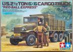 Tamiya 1:35 #89648 WWII U.S. Cargo Truck Red Ball Express, 1:32 tot 1:50, Nieuw, Ophalen of Verzenden, Truck