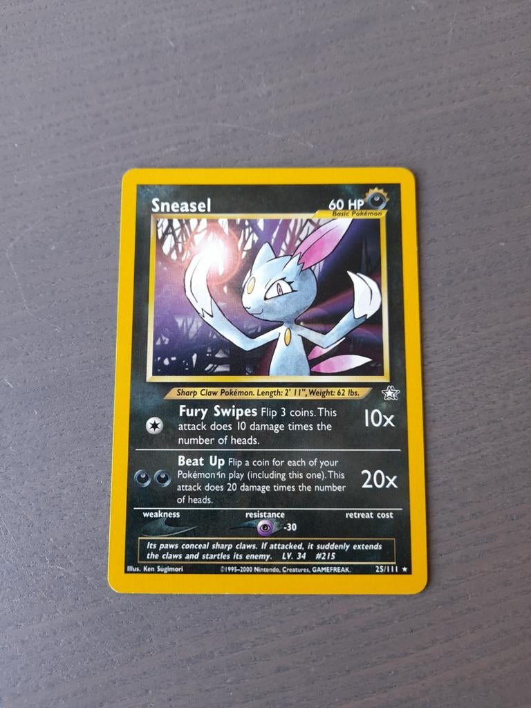 2000 neo genesis 25/111 sneasel, Ophalen of Verzenden, Gebruikt, Losse kaart
