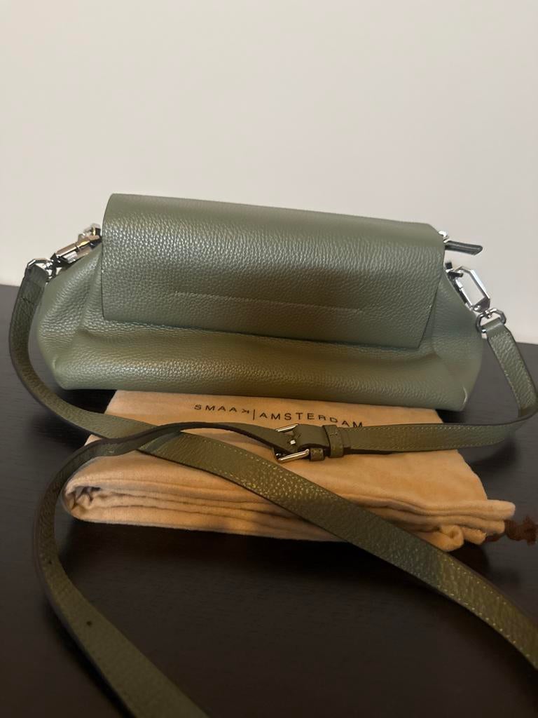 Smaak Amsterdam Aileen Handtas/Schoudertasje Groen, Sieraden, Tassen en Uiterlijk, Tassen | Damestassen, Ophalen of Verzenden
