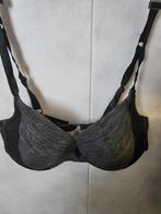 Grijze BH met Zwarte Details. Maat 85-E, Onbekend, Ophalen of Verzenden, Grijs, BH