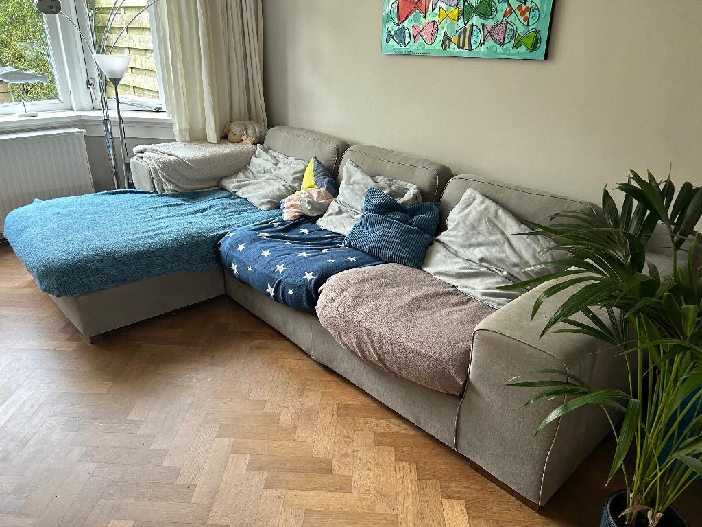 Hoekbank gratis op te halen (alleen vandaag), Ophalen, Gebruikt, Hoekbank, 300 cm of meer