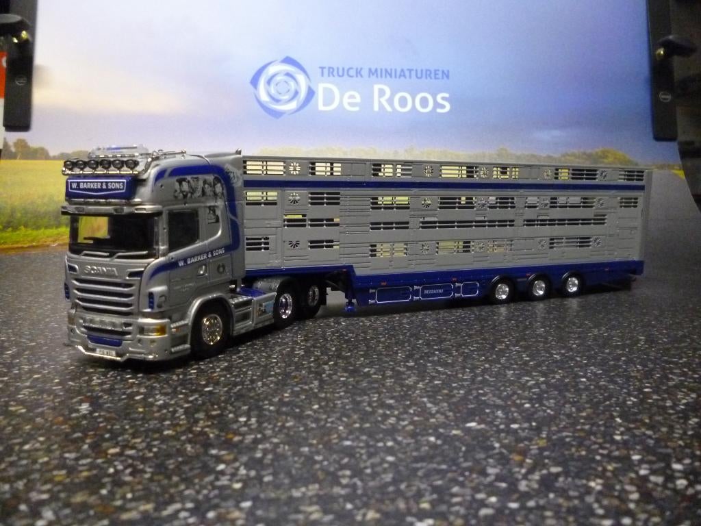 Tekno Scania R6 Barker & Sons met certificaat, Hobby en Vrije tijd, Modelauto's | 1:50, Ophalen of Verzenden, Nieuw, Bus of Vrachtwagen