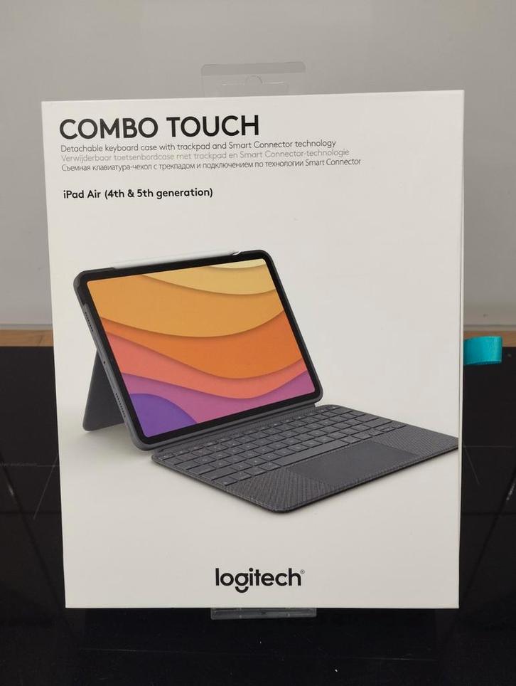 Logitech Combo Touch iPad Air (4e & 5e gen) Toetsenbord Hoes, Computers en Software, Tablet-hoezen, Nieuw, Bescherming voor- en achterkant