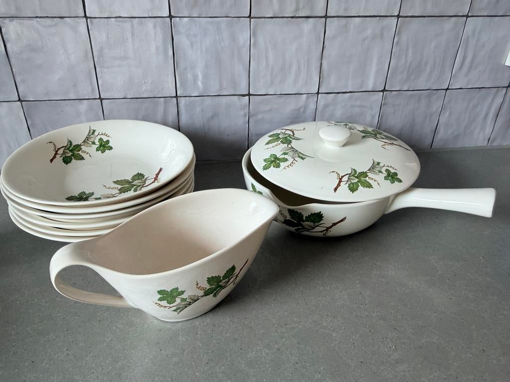 Vintage villeroy & Boch 'Vine' servies - Vintage set, Antiek en Kunst, Ophalen of Verzenden