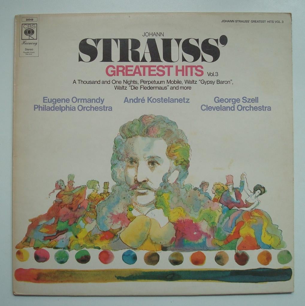 Johann Strauss' Greatest Hits Vol. 3, originele lp uit 1974, Cd's en Dvd's, Vinyl | Klassiek, Ophalen, Gebruikt, Romantiek, 12 inch