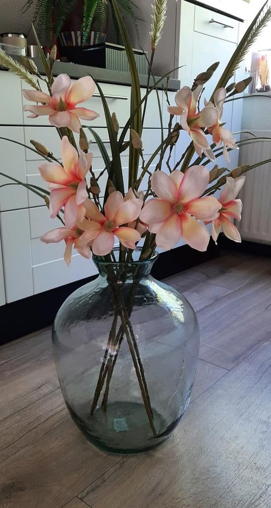 Grote glazen vaas, Huis en Inrichting, Woonaccessoires | Vazen, Ophalen, Overige kleuren, Nieuw, Glas