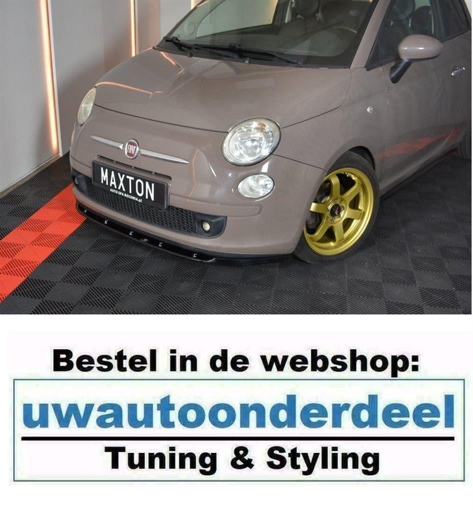 Maxton Design Spoiler Lip Splitter Voor Fiat 500, Verzenden