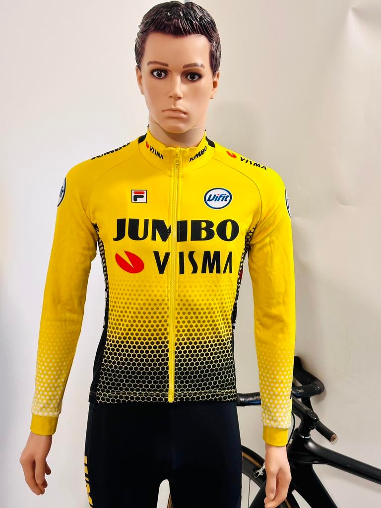 wielrenjasje fietsjasje Inrijjasje maat M Fila fleece, Ophalen of Verzenden, Zo goed als nieuw, Bovenkleding, Heren