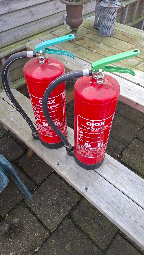 2x lege brandblusser ter decoratie, Huis en Inrichting, Brandblussers en Brandkasten, Ophalen of Verzenden, Gebruikt, Brandblusser